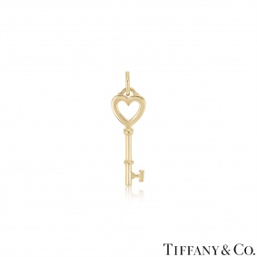 Tiffany & Co. Yellow Gold Heart Key Pendant Tiffany & Co. Yellow Gold Heart Key Pendant